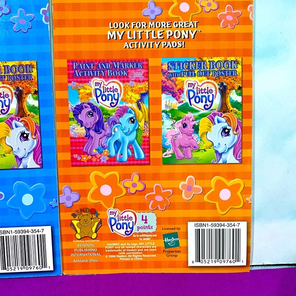 MY LITTLE PONY G3 NWT 2003 COLORING & ACTIVITY PAD BUNDLE OF 3 HASBRO - Picture 8 of 8